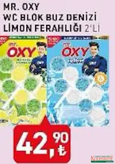 MR. OXY WC BLOK BUZ DENİZ LİMON FERAHLIĞI 2'Lİ fiyat ve kampanya bilgisi